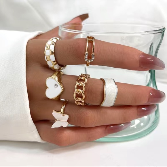 6-Piece Dainty Ring Set - Picture 6 of 7